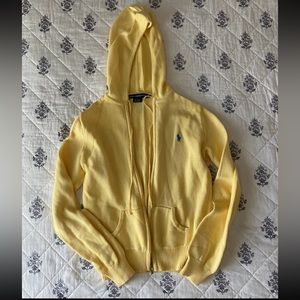 Polo Ralph Lauren Sport yellow zip sweater